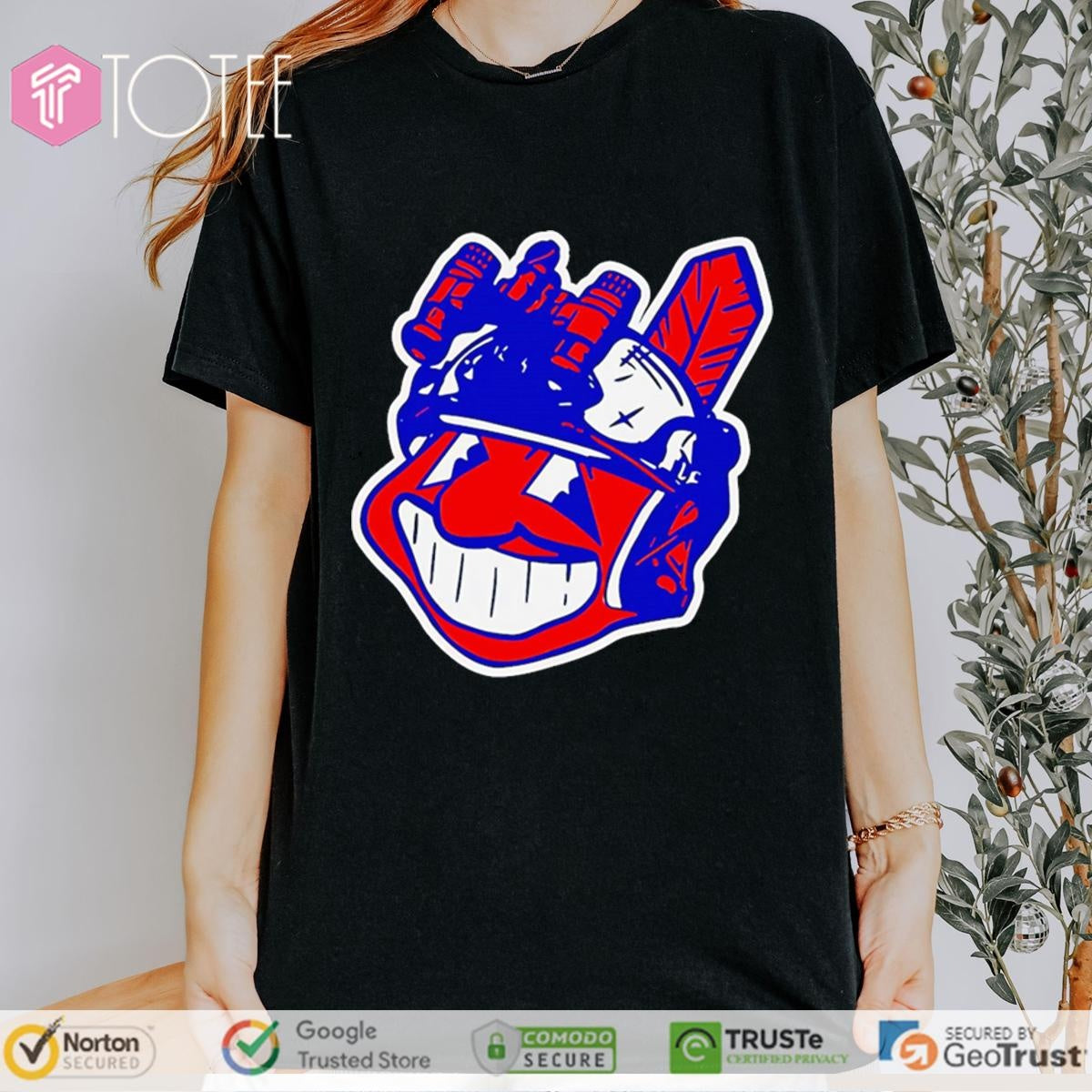 Chief Wahoo Tactical Gear Cleveland Indians Baseball T-shirt