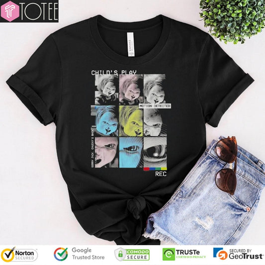 Chucky Childs Play Motion Detected Sorry Jack Chuckys Back Recording T-shirt