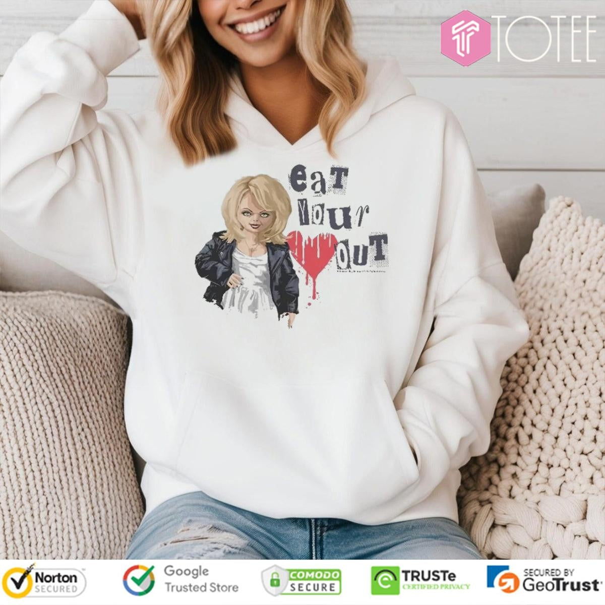 Chucky Tiffany Valentine Eat Your Heart Out T-shirt