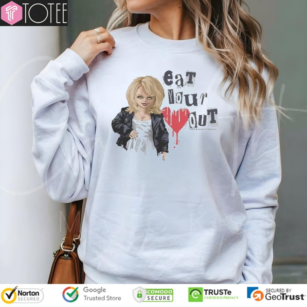 Chucky Tiffany Valentine Eat Your Heart Out T-shirt