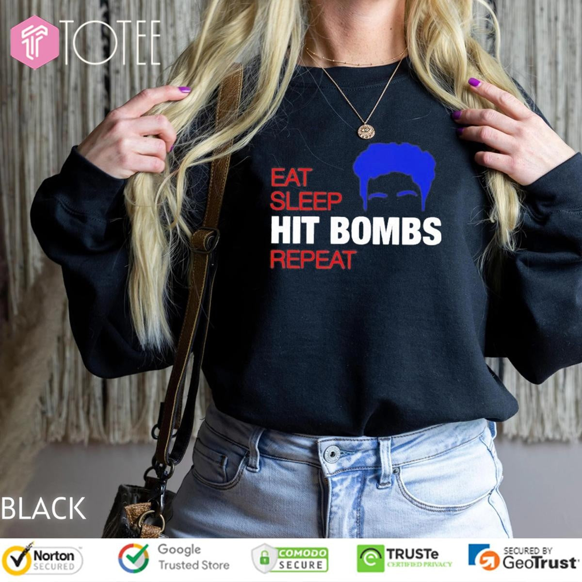 Cody Bellinger Eat Sleep Hit Bombs Repeat Los Angeles Dodgers Baseball T-shirt
