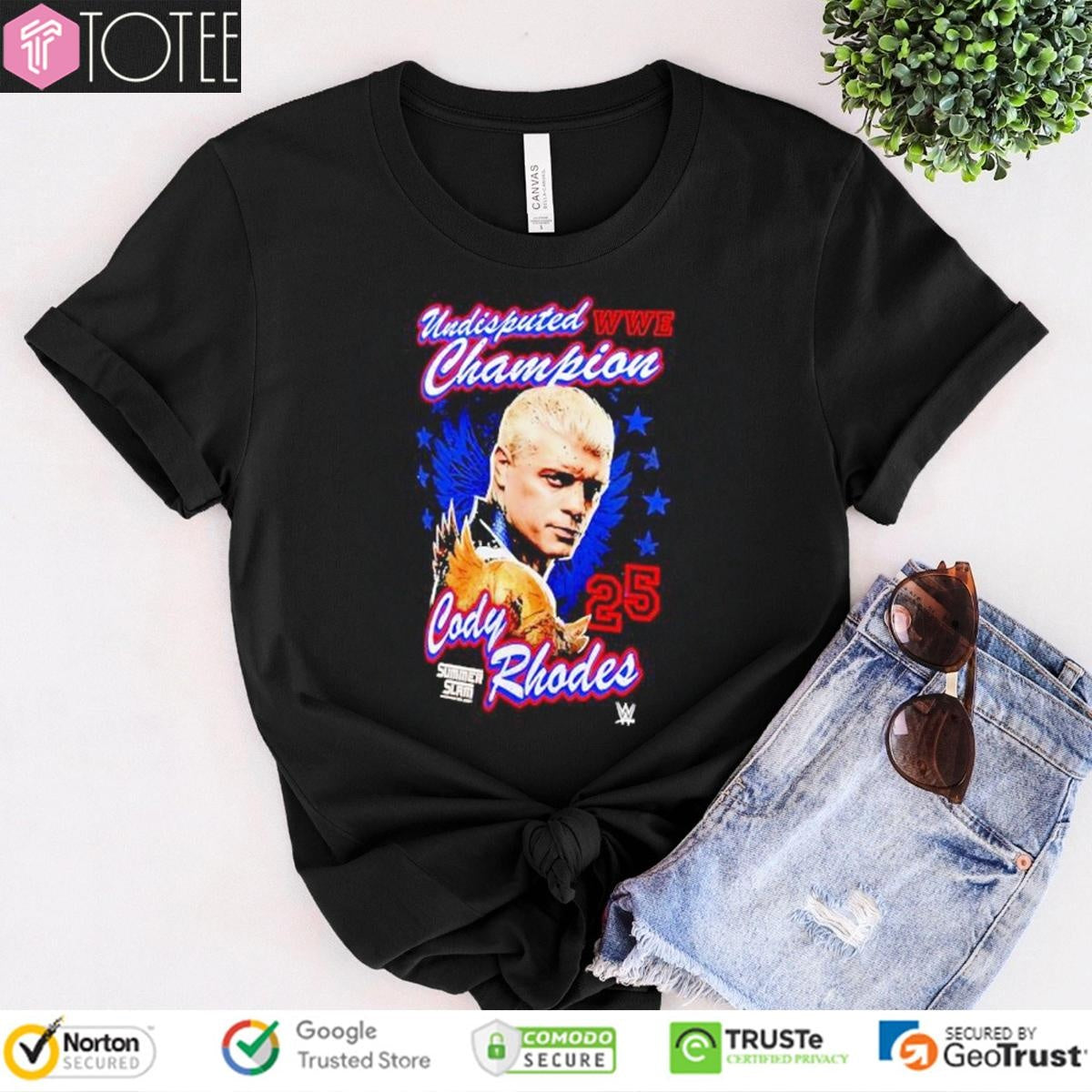 Cody Rhodes Undisputed Wwe Champion Summerslam 2025 T-shirt