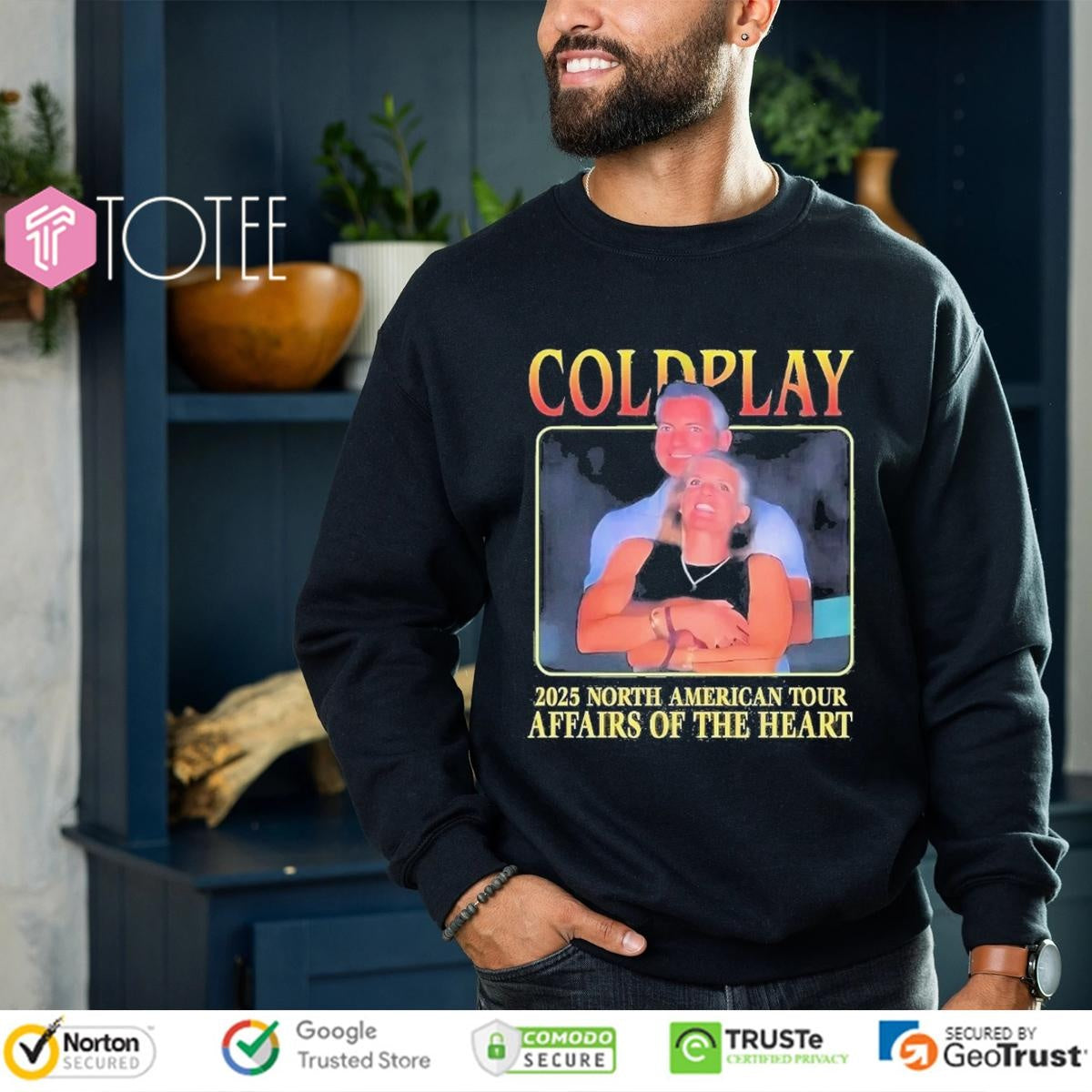 Coldplay 2025 North American Tour Affairs Of The Heart T-shirt