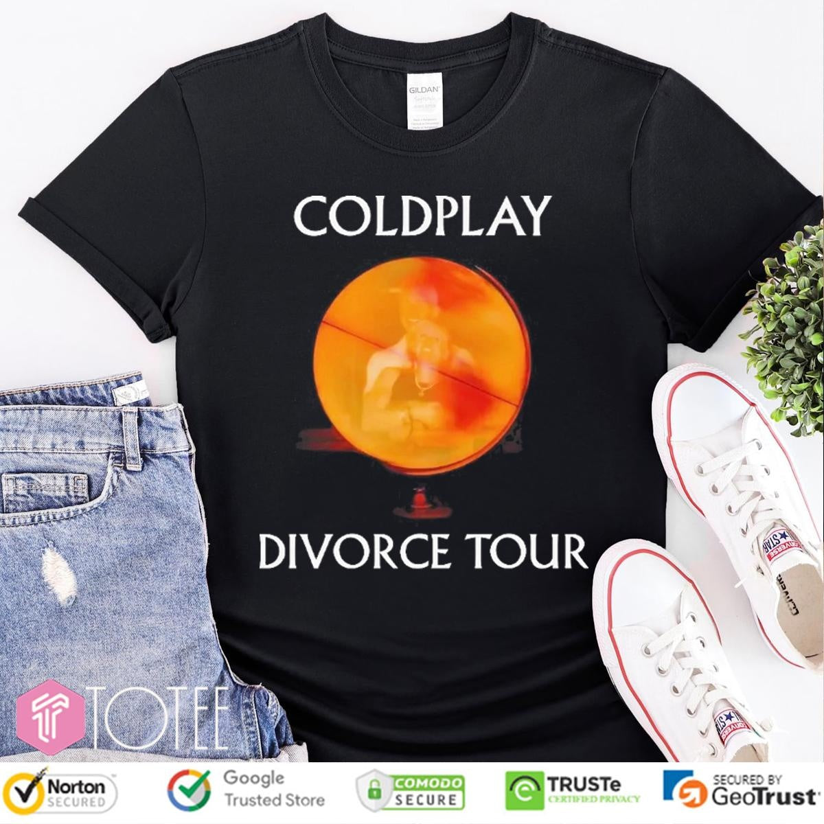 Coldplay Divorce Tour Ceo Hr Coldplay Concert Kiss Cam T-shirt