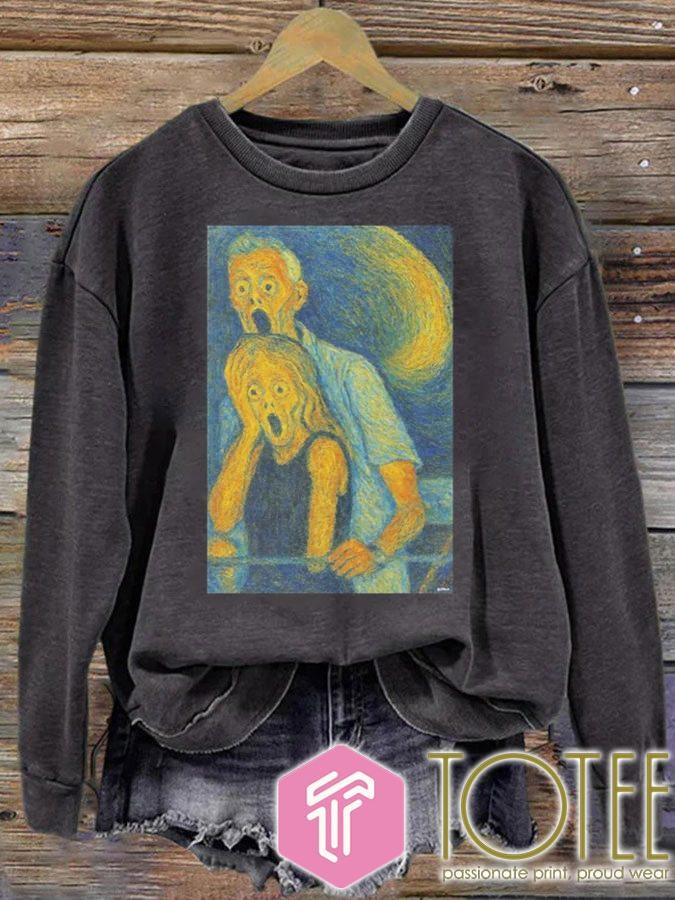 Coldplay Kiss Cam Ceo Hr Parody The Scream Edvard Munch T-shirt