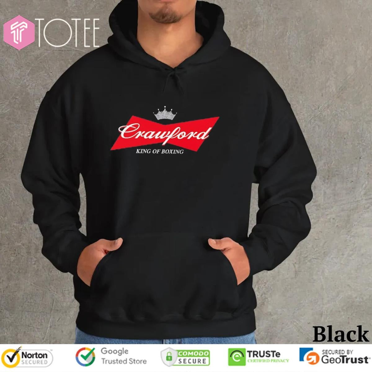 Crawford King Of Boxing Parody Budweiser Logo T-shirt