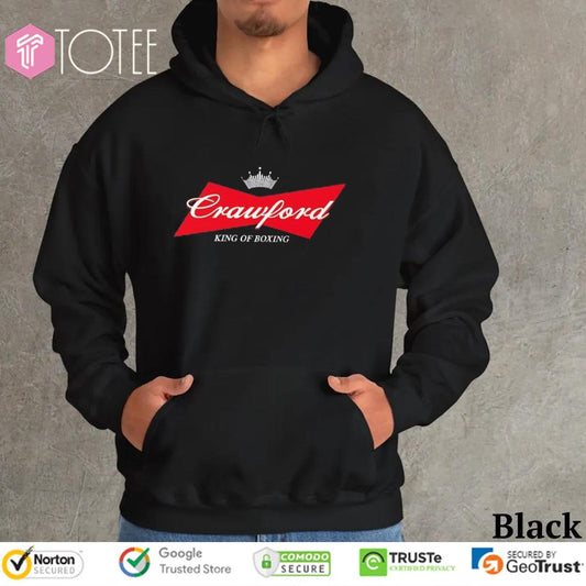 Crawford King Of Boxing Parody Budweiser Logo T-shirt