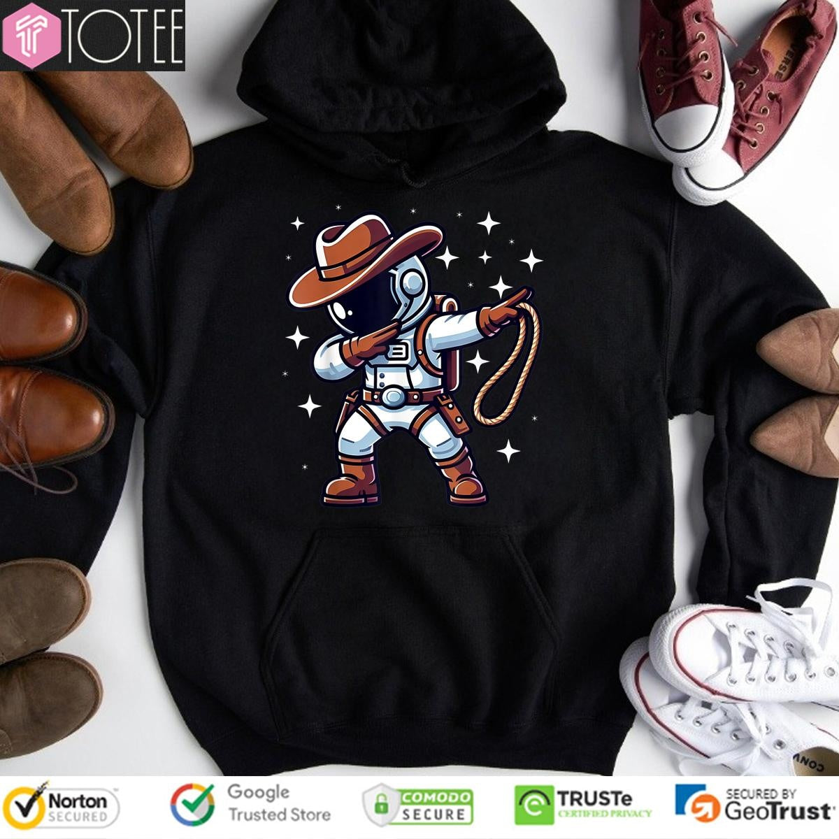 Dabbing Astronaut Cowboy Space T-shirt