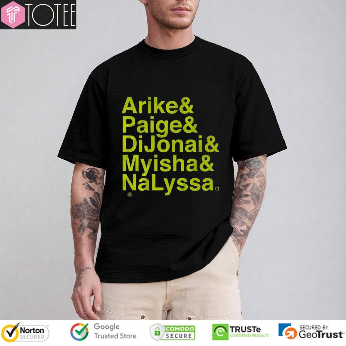 Dallas Wings Arike Paige Dijonai Myisha Nalyssa T-shirt