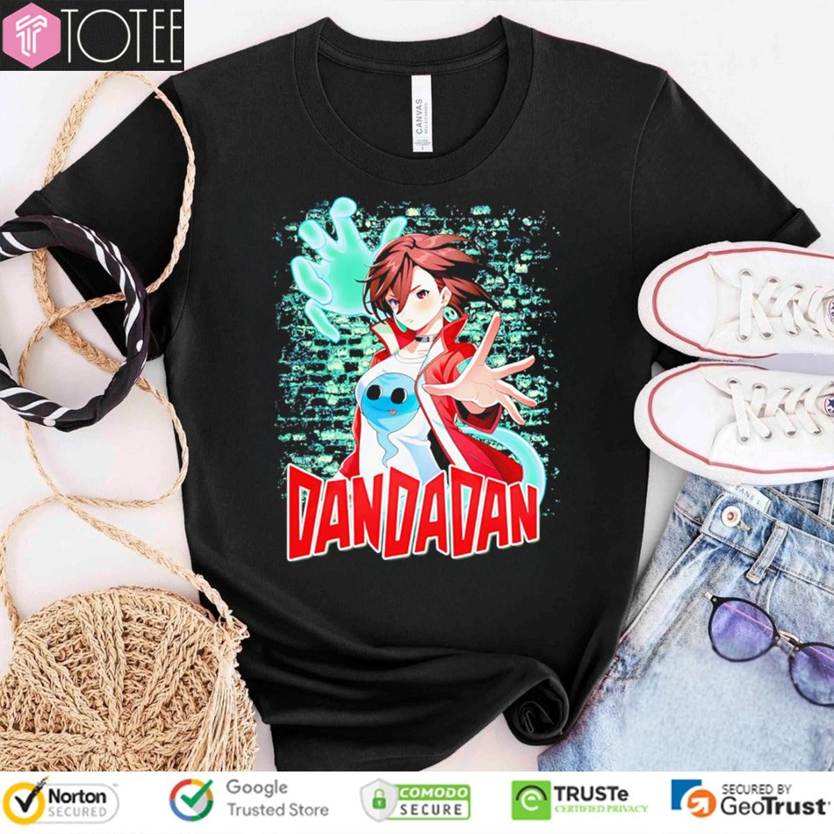 Dandadan Momo Ayase Red Jacket Anime Graphic T-shirt