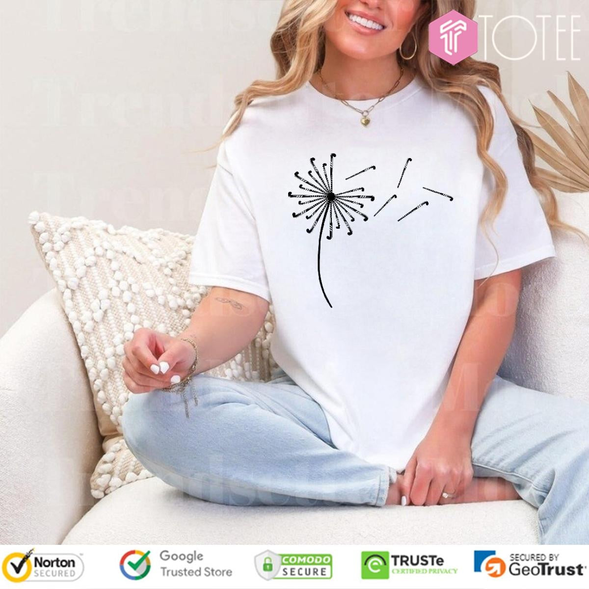 Dandelion Flower Hockey Stick T-shirt
