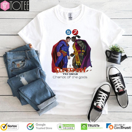 Dc Zebra Comics Superman The World Chariot Of The Gods T-shirt