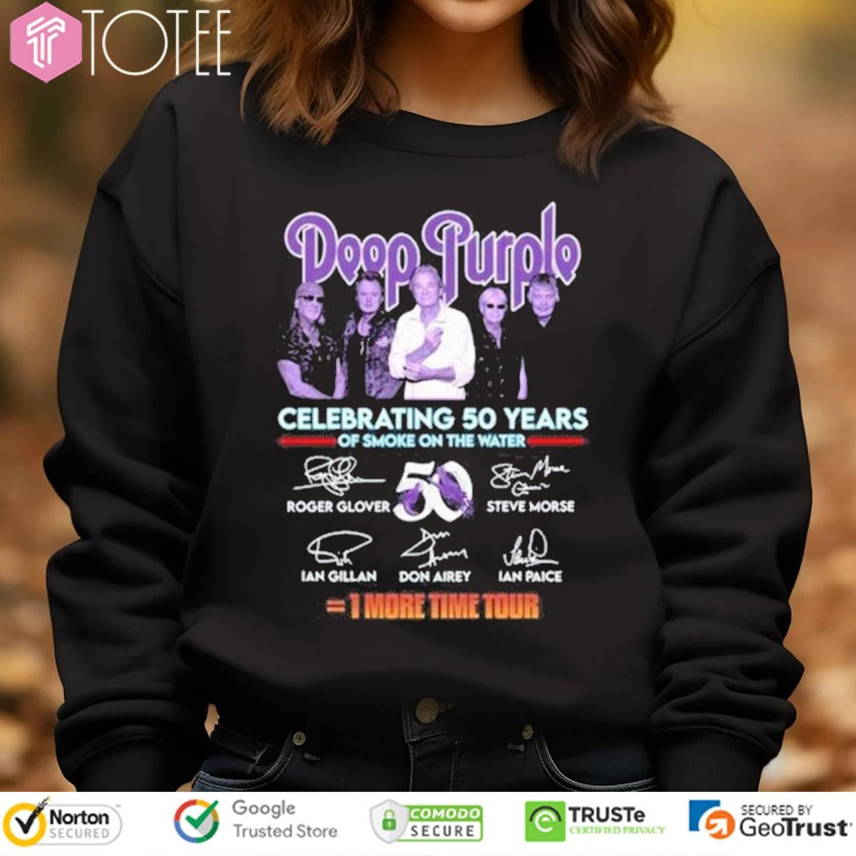 Deep Purple 1 More Time Tour Celebrating 50 Years Of Smoke On The Water sweatshirt