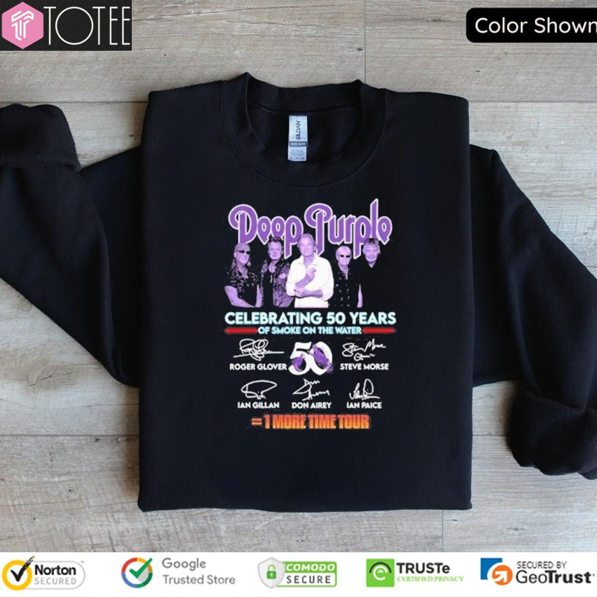 Deep Purple 1 More Time Tour Celebrating 50 Years Of Smoke On The Water sweatshirt