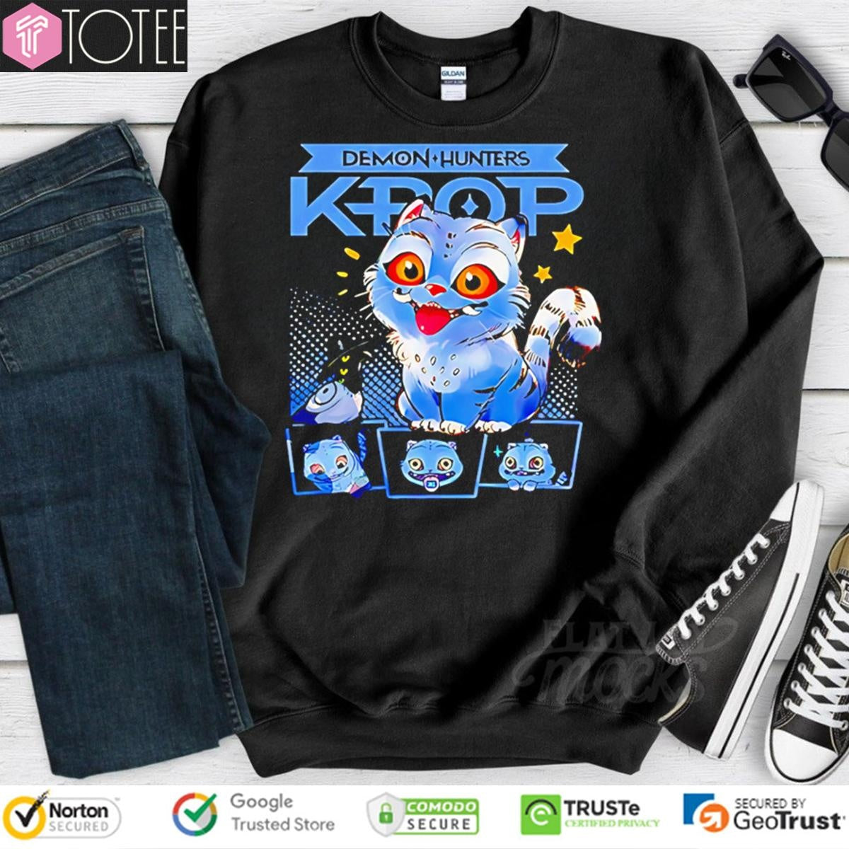 Derpy Tiger Kpop Demon Hunters T-shirt