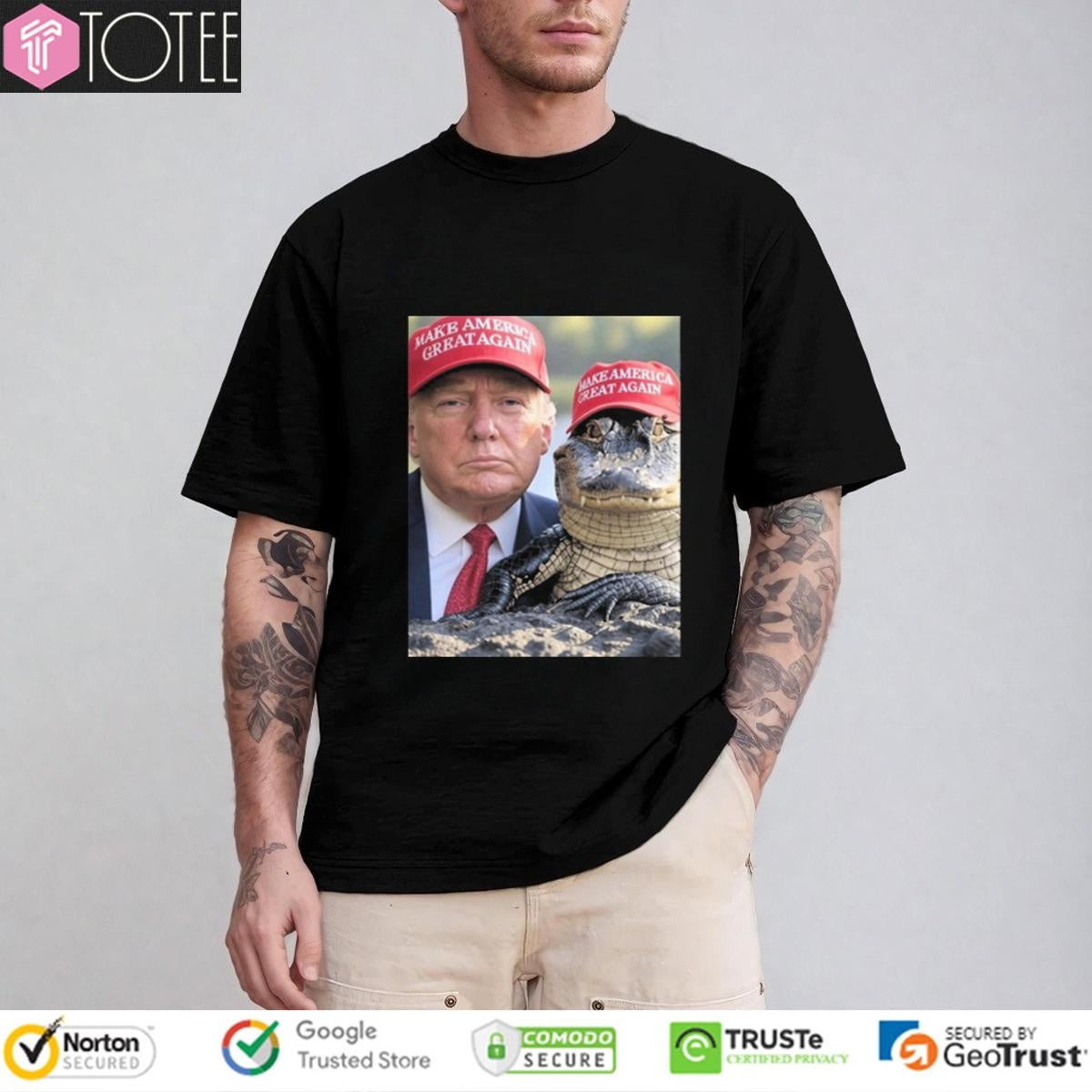 Donald Trump Alligator Alcatraz Make America Great Again T-shirt