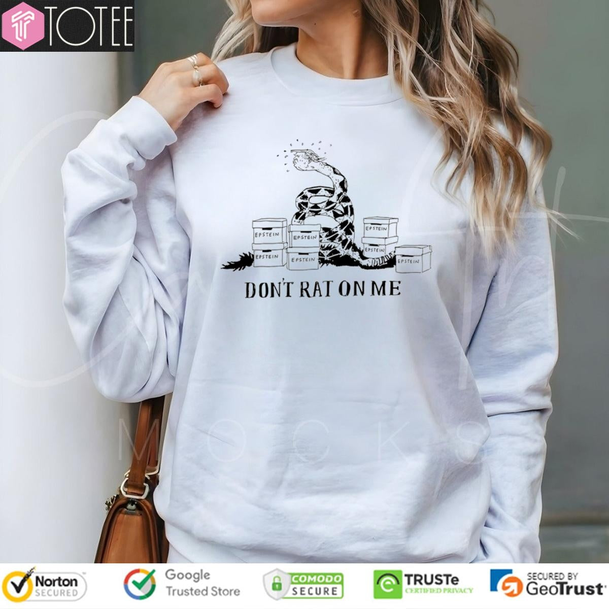 Dont Rat On Me Epstein Trump Gadsden Flag T-shirt