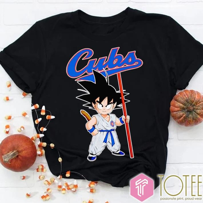 Dragon Ball Z Goku Cosplay Chicago Cubs T-shirt