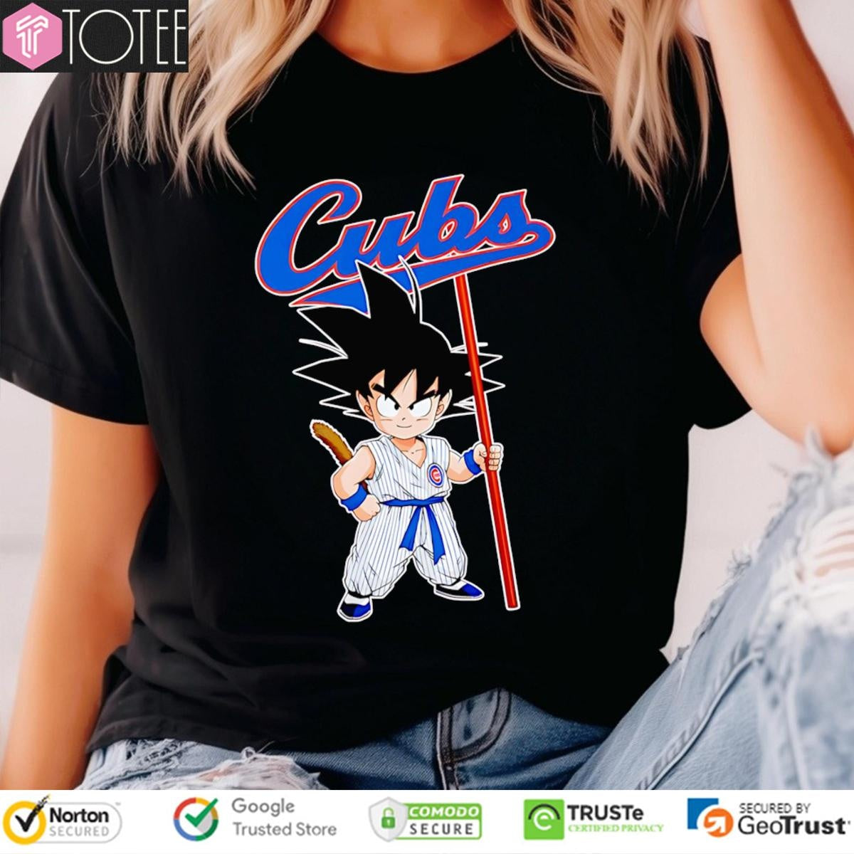 Dragon Ball Z Goku Cosplay Chicago Cubs T-shirt