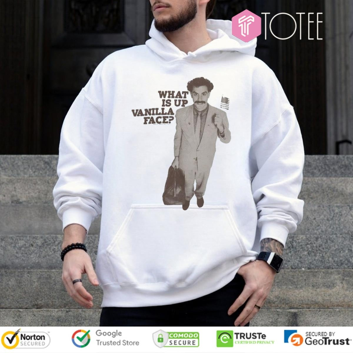 Drake Borat What Is Up Vanilla Face T-shirt