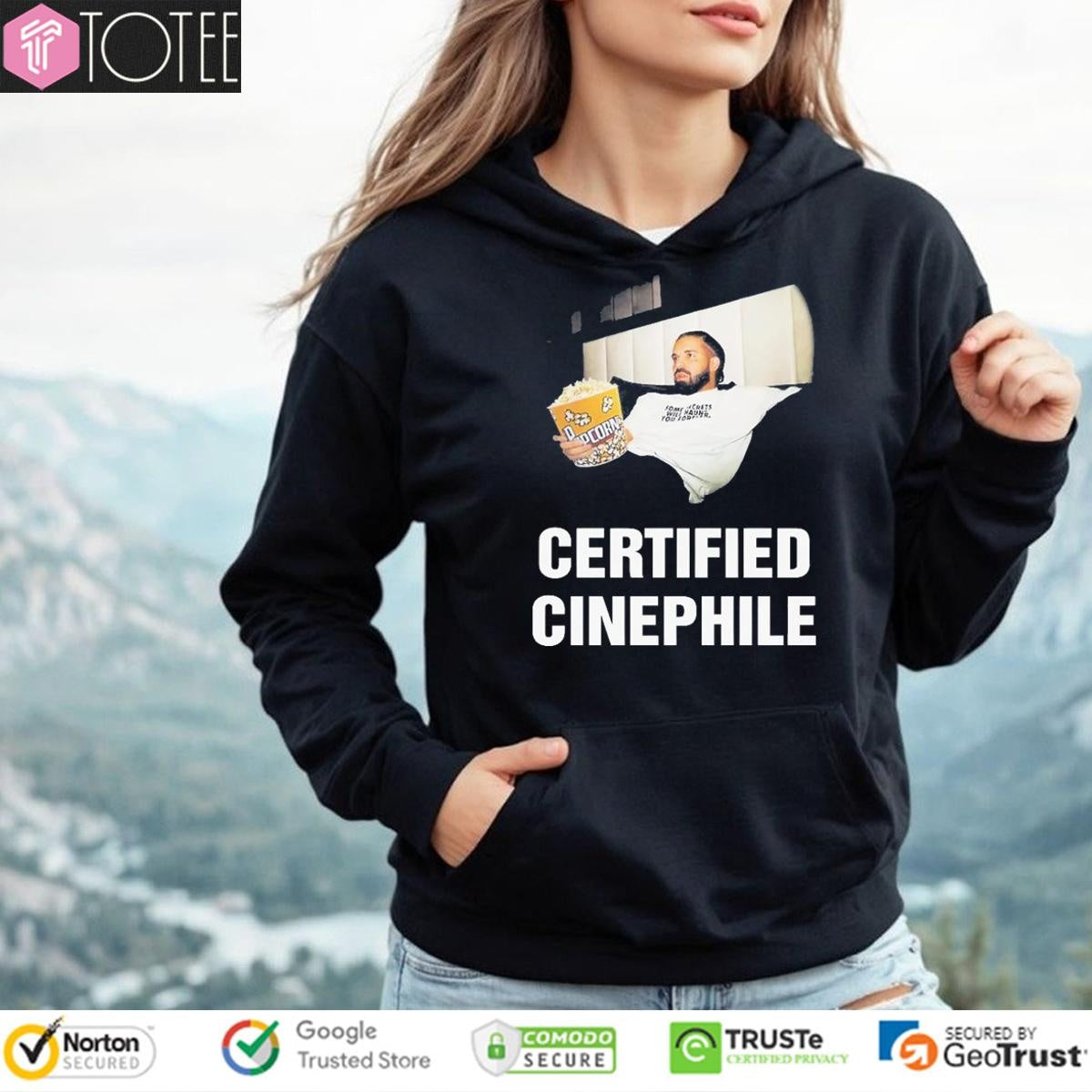 Drake Eat Popcorn Certified Cinephile T-shirt