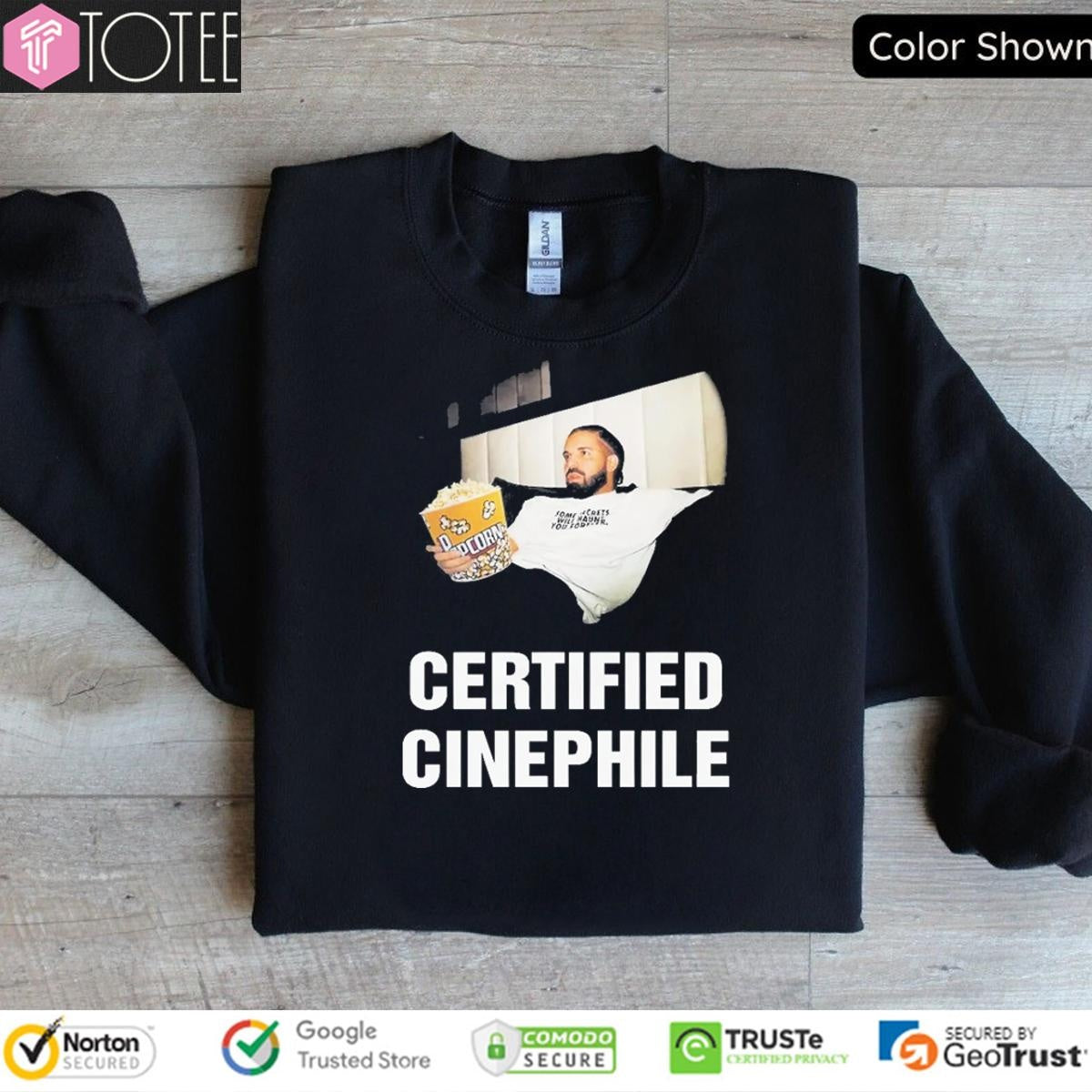 Drake Eat Popcorn Certified Cinephile T-shirt