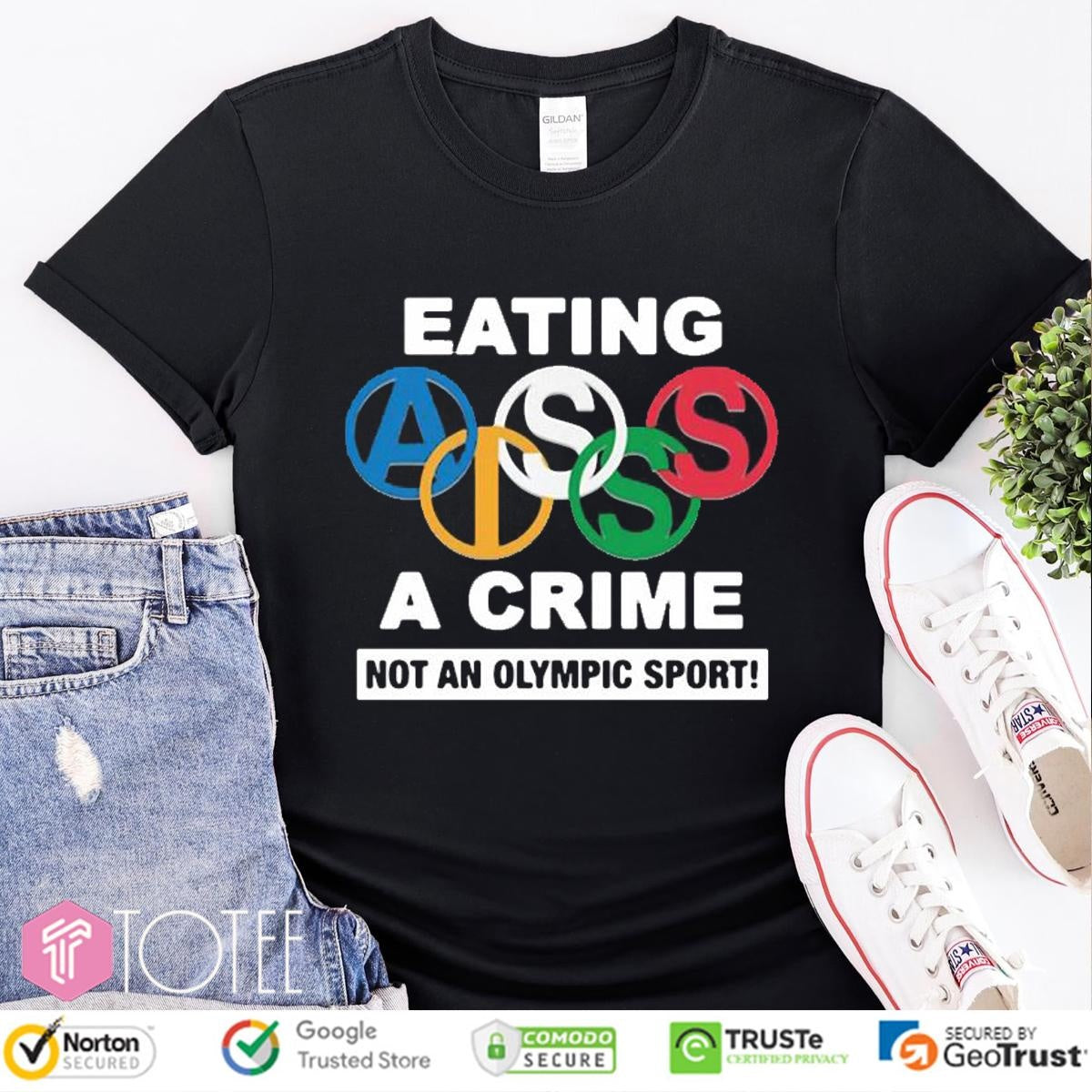 Eating Ass Is A Crime Not An Olympic Sport Simone Biles T-shirt