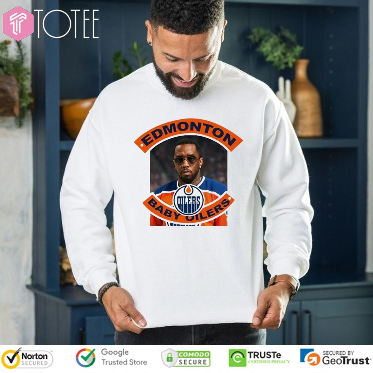 Edmonton Baby Oilers Parody Diddy Edmonton Oilers T-shirt