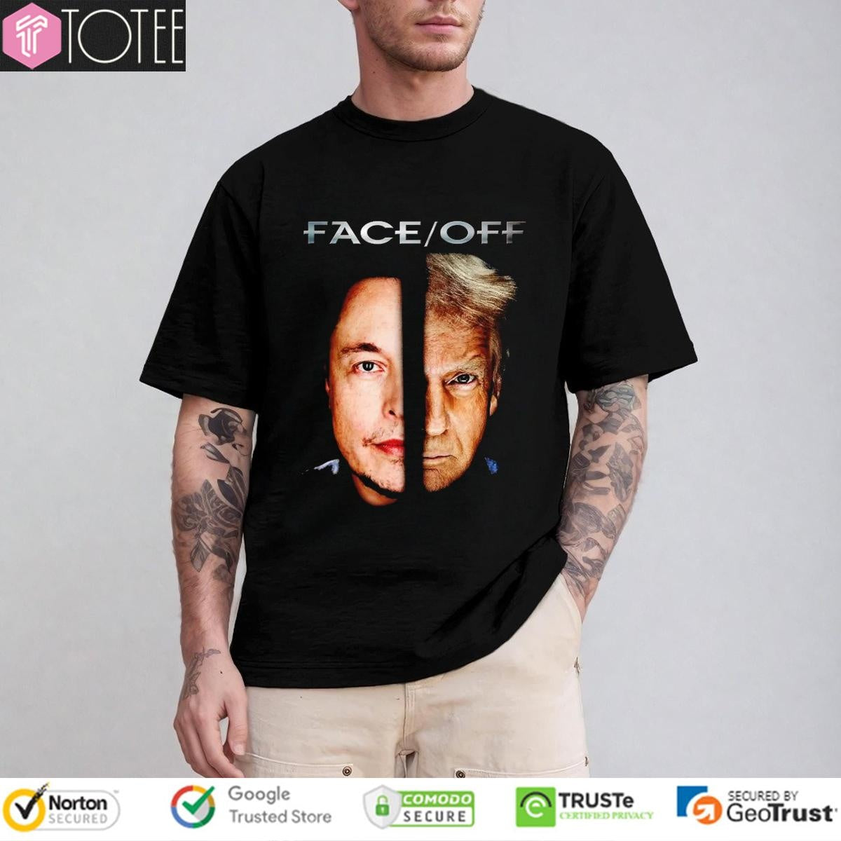 Elon Musk Trump Face Off T-shirt