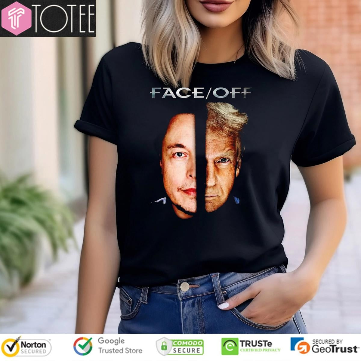 Elon Musk Trump Face Off T-shirt