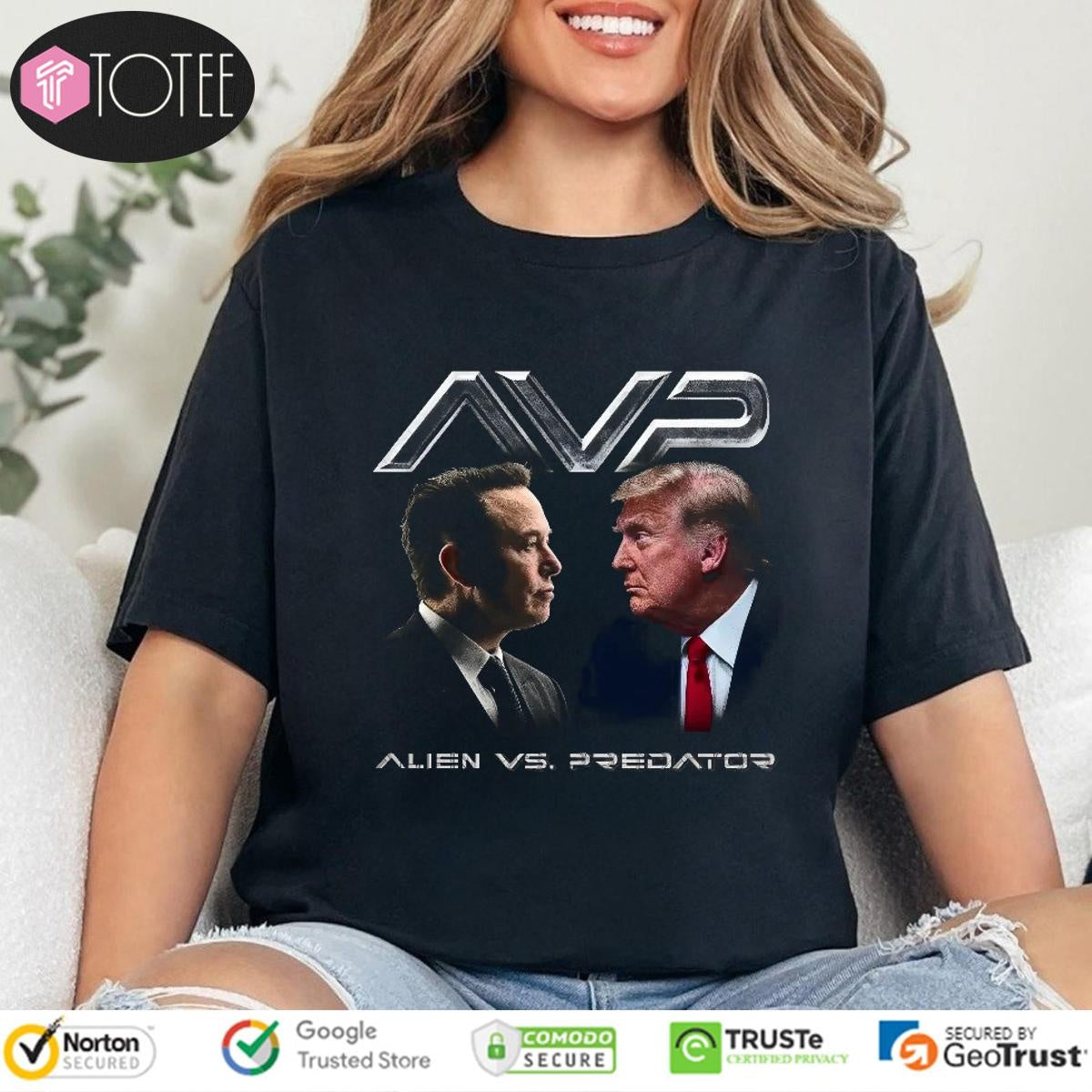Elon Musk Trump Parody Alien Vs. Predator T-shirt