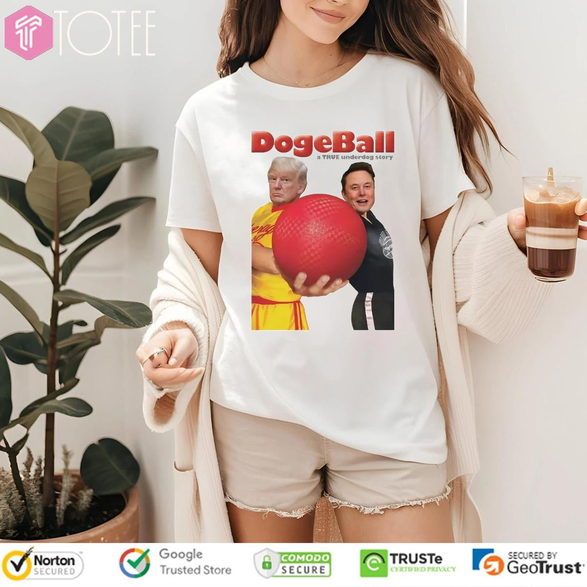 Elon Musk Vs Trump Dodgeball A True Underdog Story T-shirt