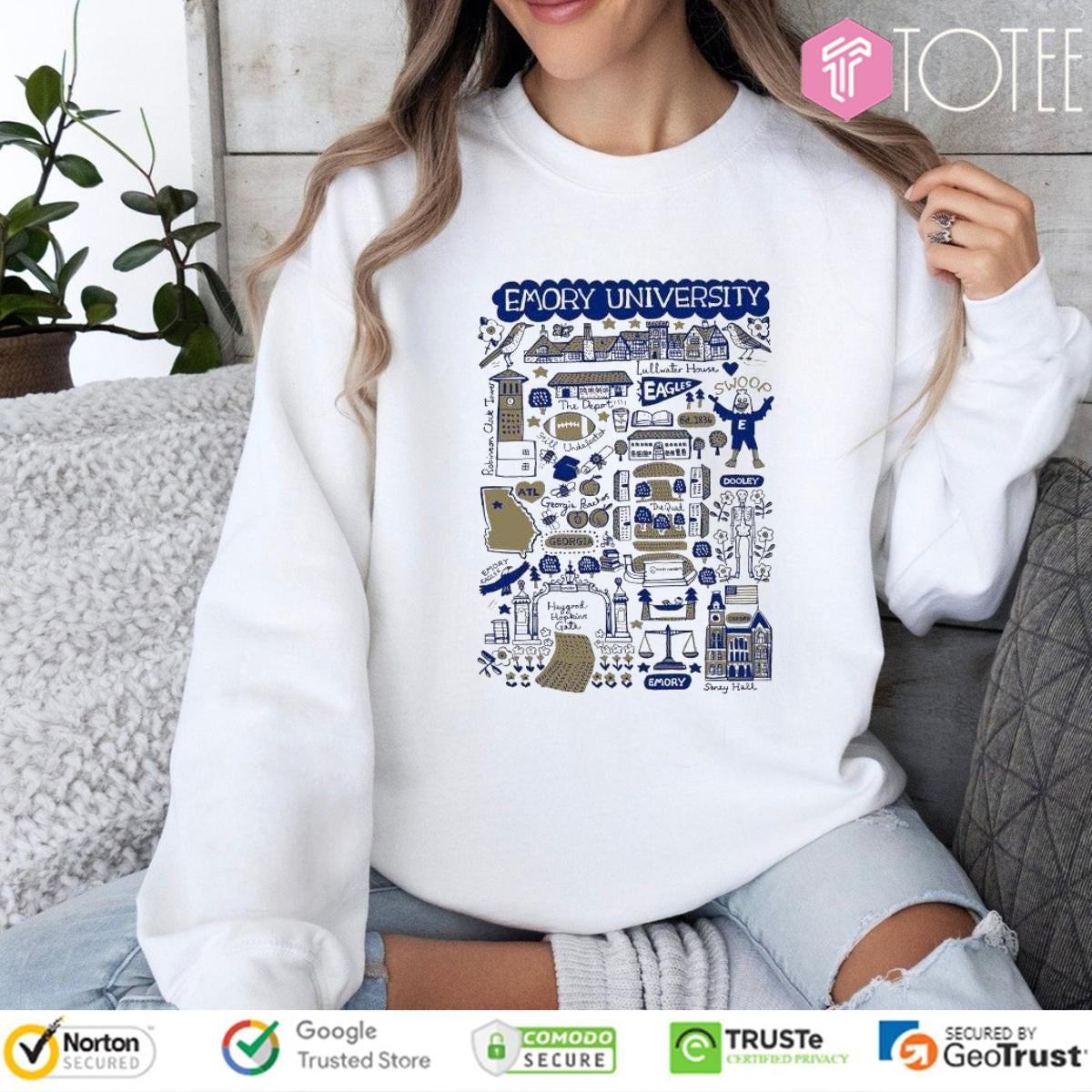 Emory University Art Illustration T-shirt