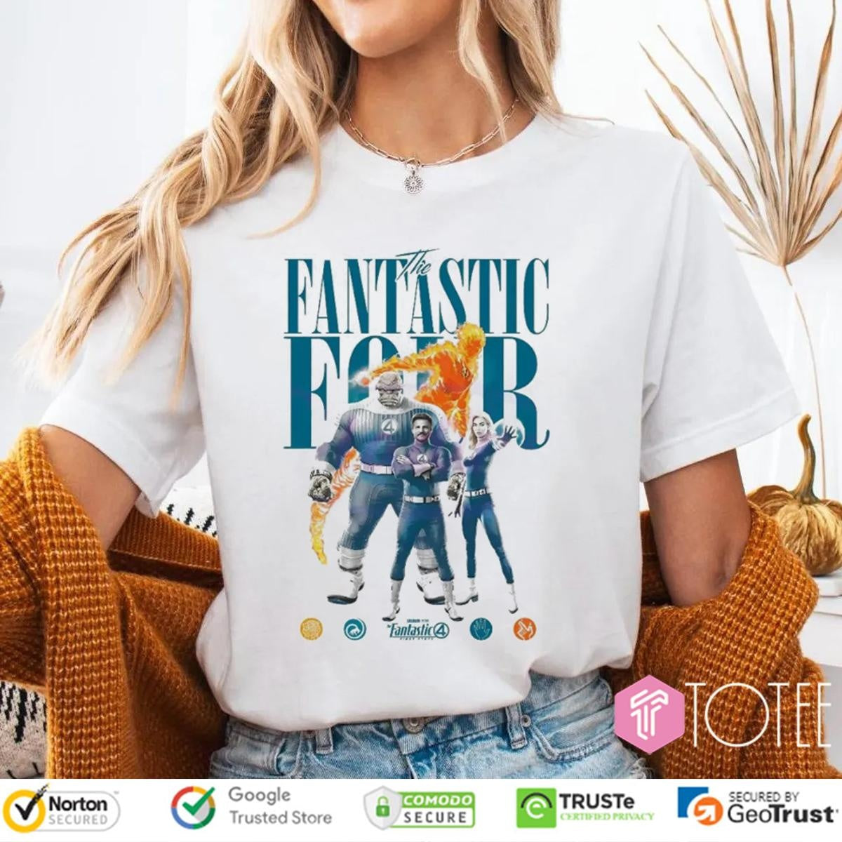 Fantastic Four First Steps Marvel Superhero Team 2025 T-shirt