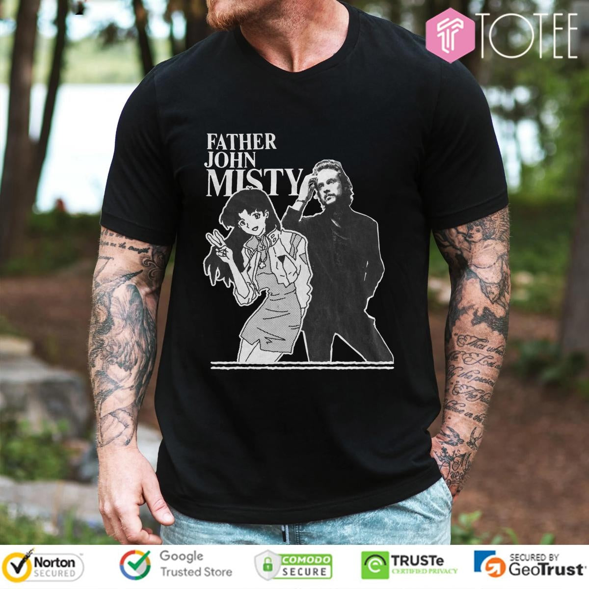 Father John Misty Misato Katsuragi Neon Genesis Evangelion T-shirt