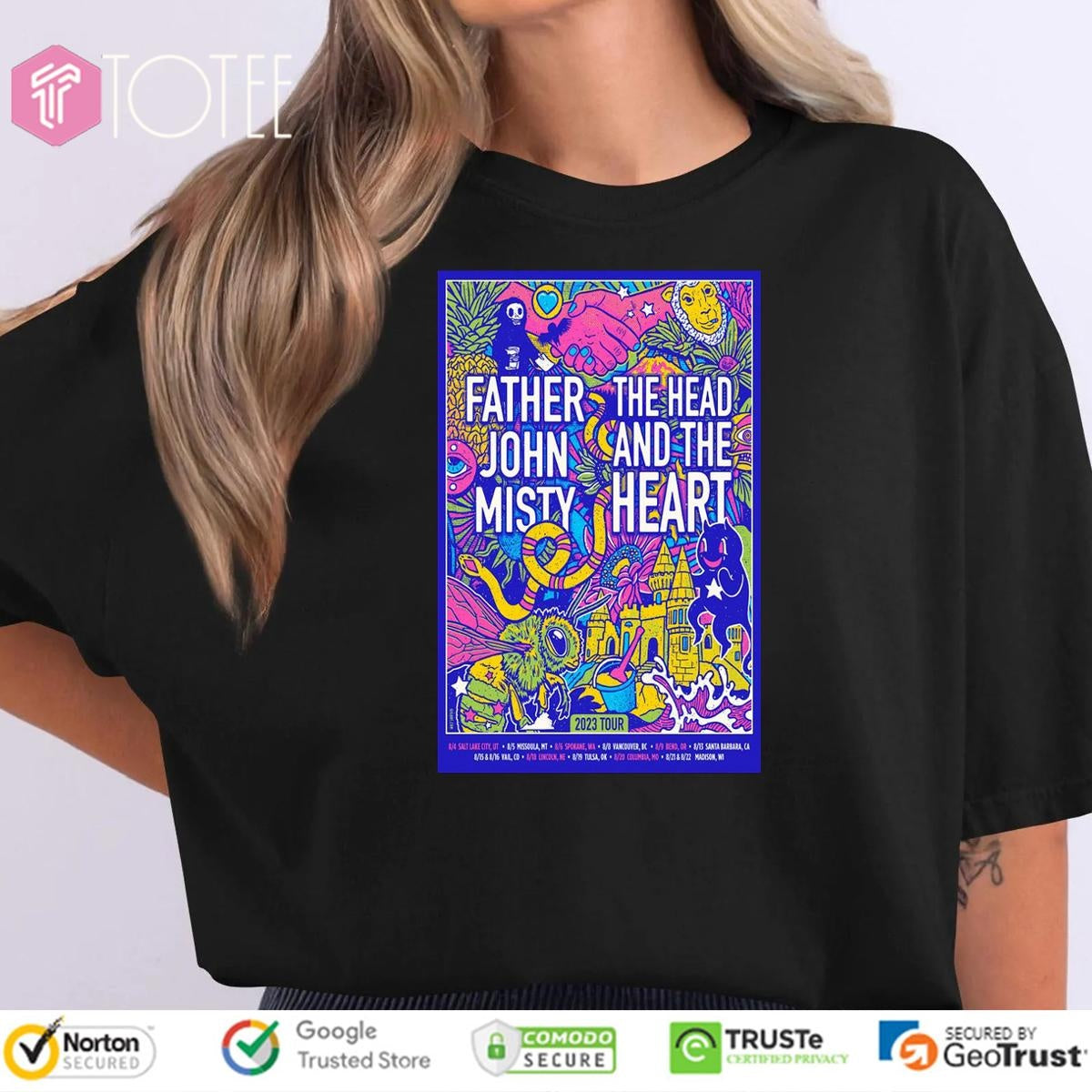 Father John Misty The Head And The Heart 2023 Tour T-shirt
