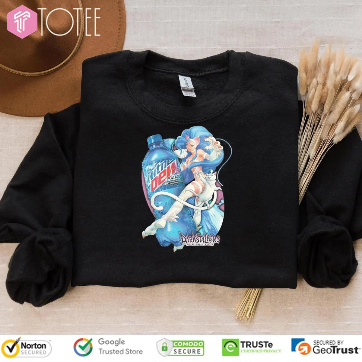 Felicia Capcoms Darkstalkers Resurrection Mountain Dew Voltage T-shirt
