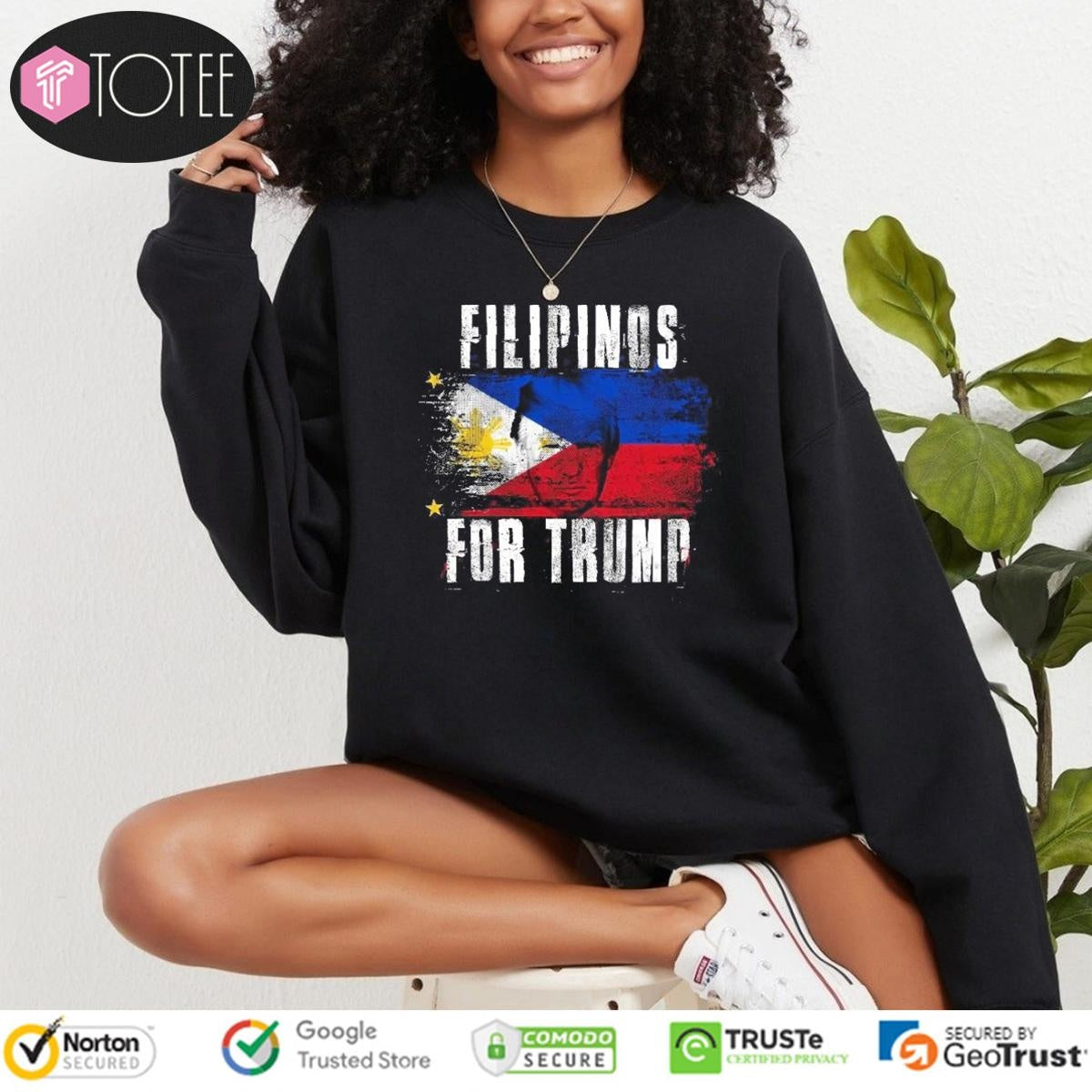 Filipinos For Trump Philippines Flag T-shirt