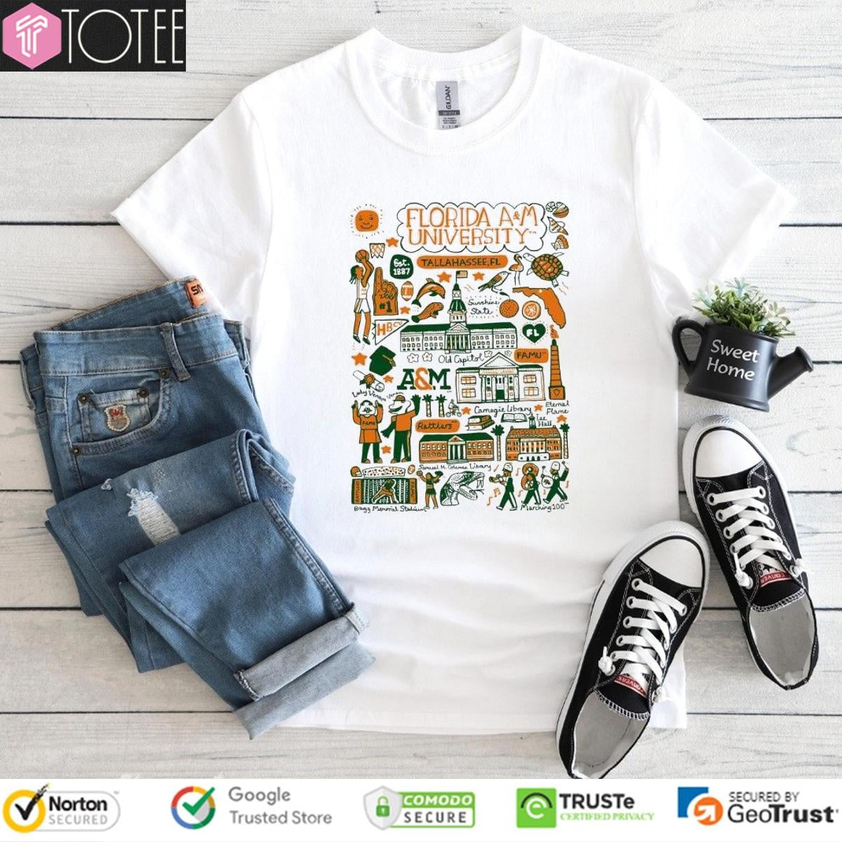 Florida A&M University Art Illustration T-shirt