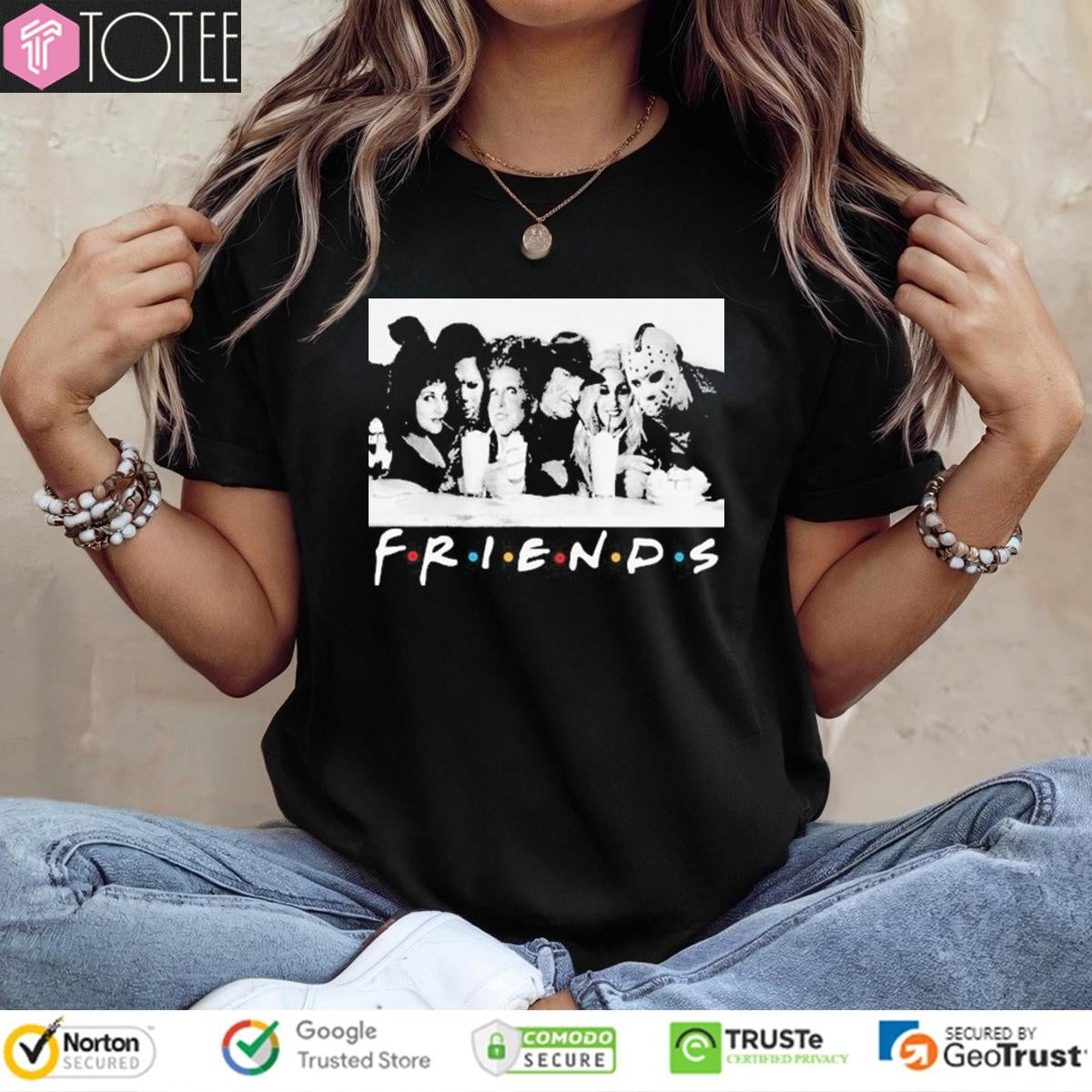 Friends Horror Characters Halloween T-shirt