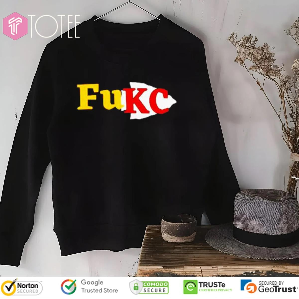 Fuck Kansas City Chiefs Logo Patrick Mahomes Sweatshirt