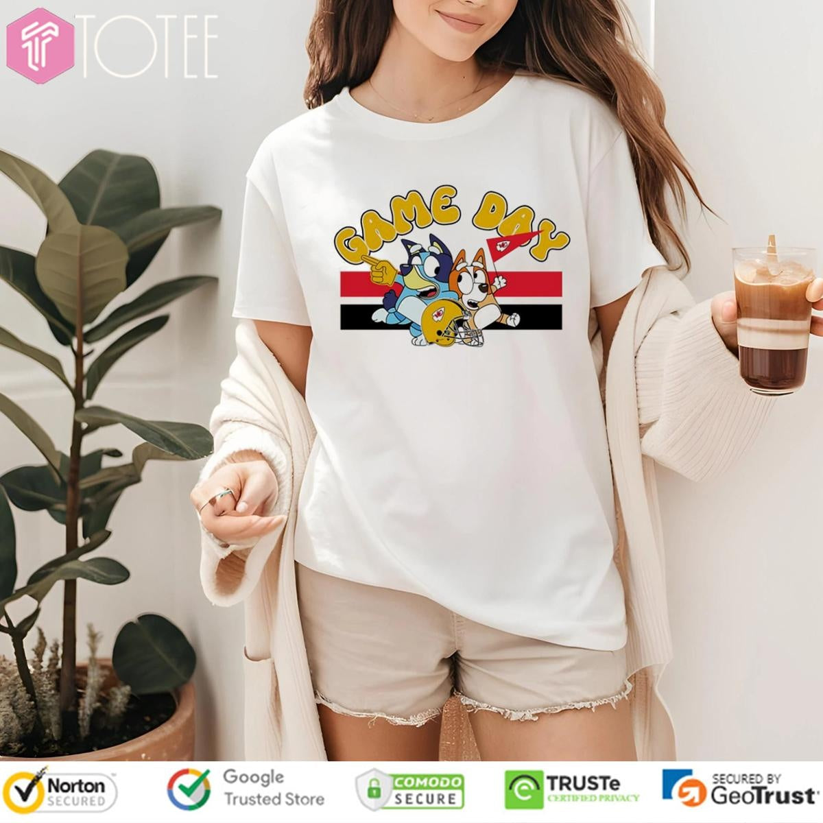 Game Day Bluey X Kansas City Chiefs T-shirt