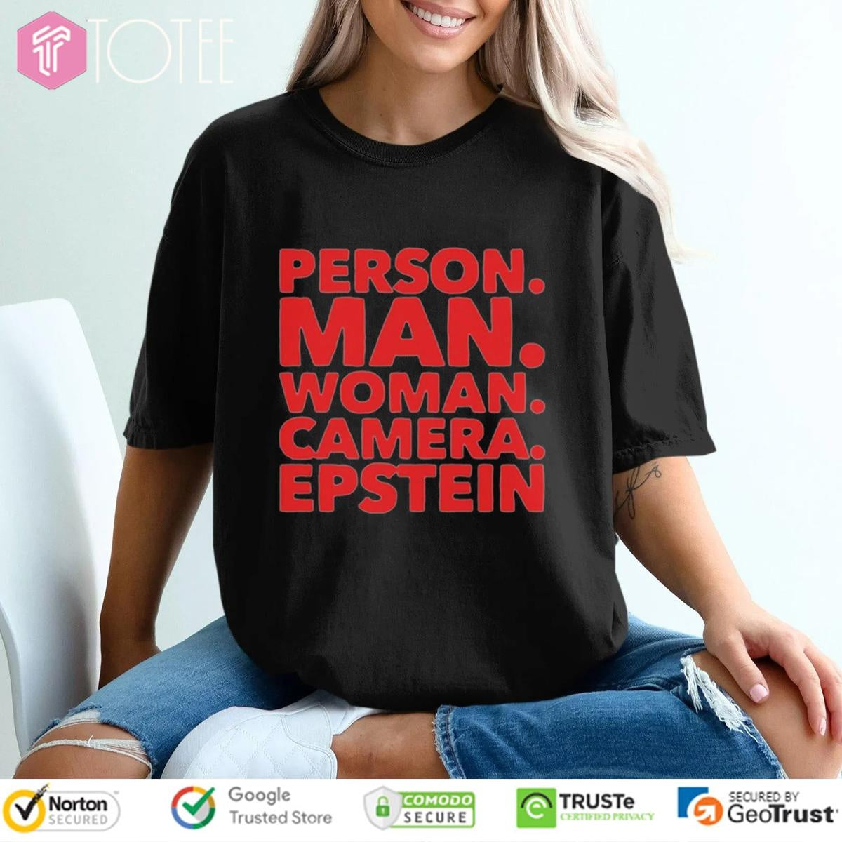 Harry Shannon Person Man Woman Camera Epstein T-shirt