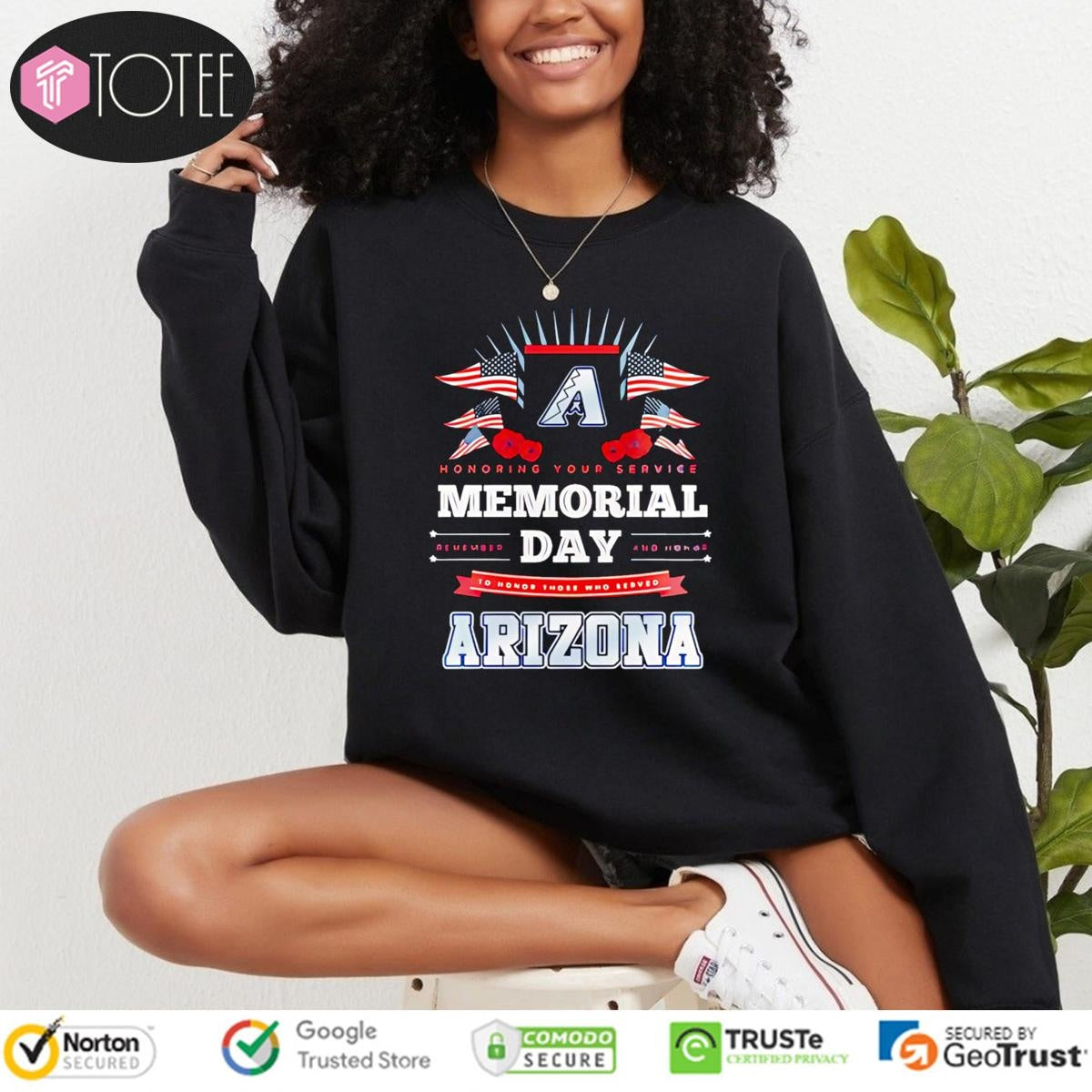 Honoring Your Service Memorial Day Arizona Diamondbacks Baseball T-shirt