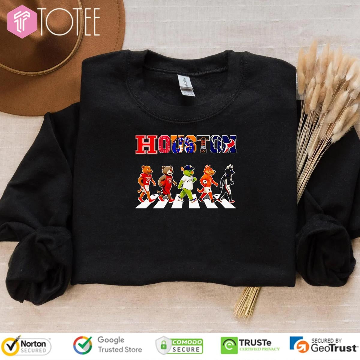 Houston Sports Chibi Mascot Cross Road T-shirt