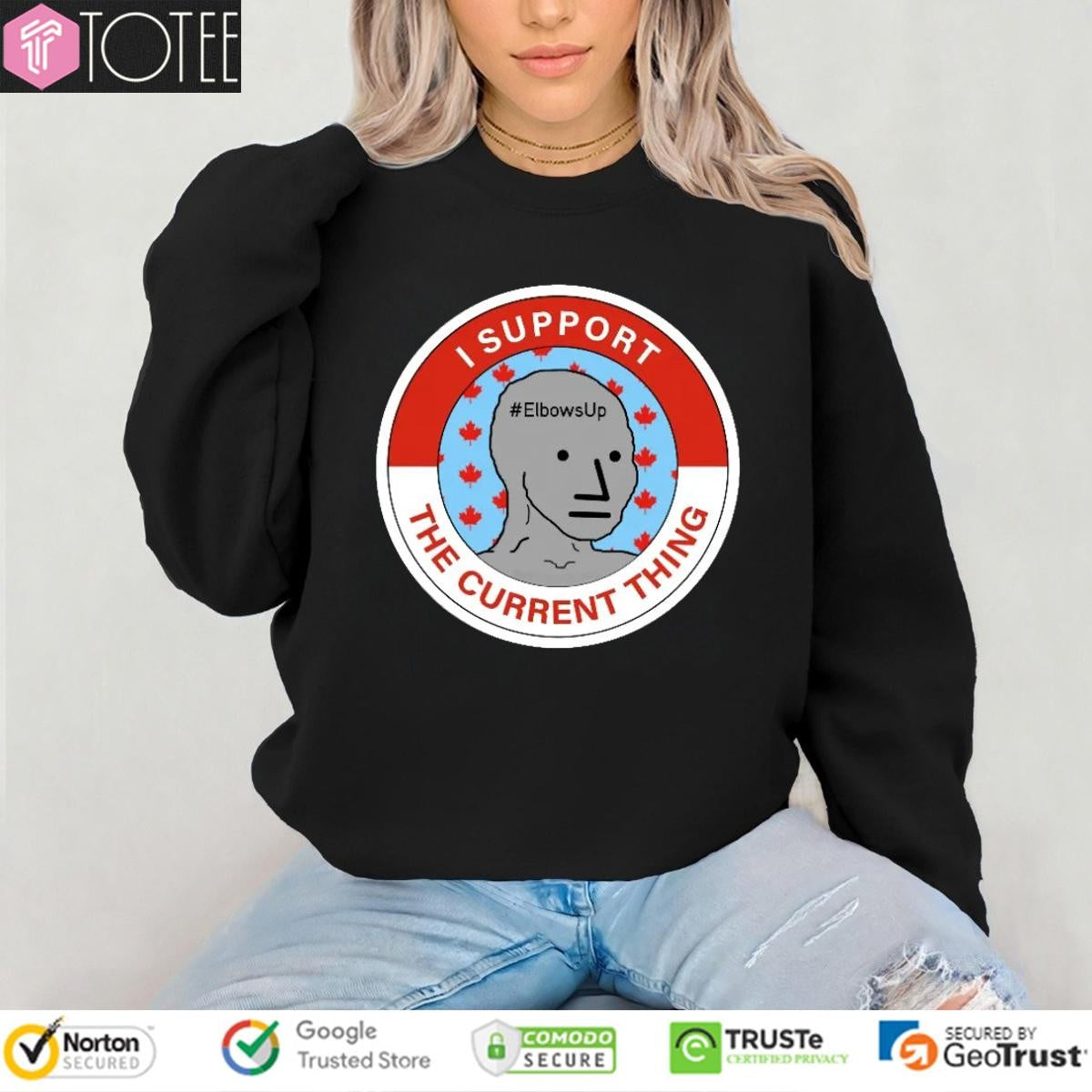 I Support The Current Thing Elbowsup T-shirt