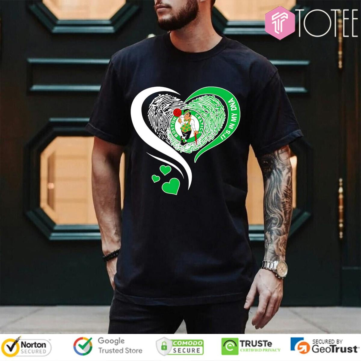 Its In My Dna Boston Celtics Nba Basketball Heart T-shirt