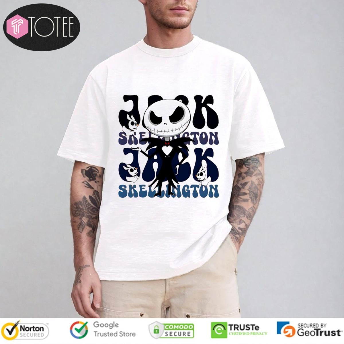 Jack Skellington Cartoon Cute T-shirt