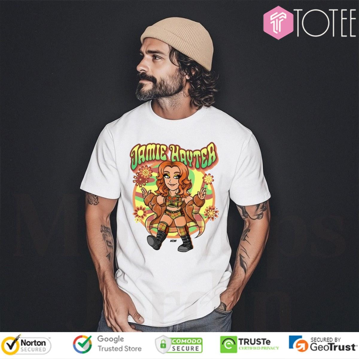 Jamie Hayter Flower Child Kids Aew Graphic T-shirt