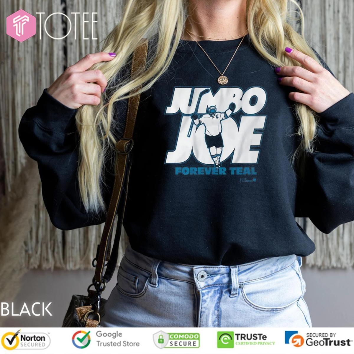 Joe Thornton Jumbo Joe Forever Teal The Alumni T-shirt